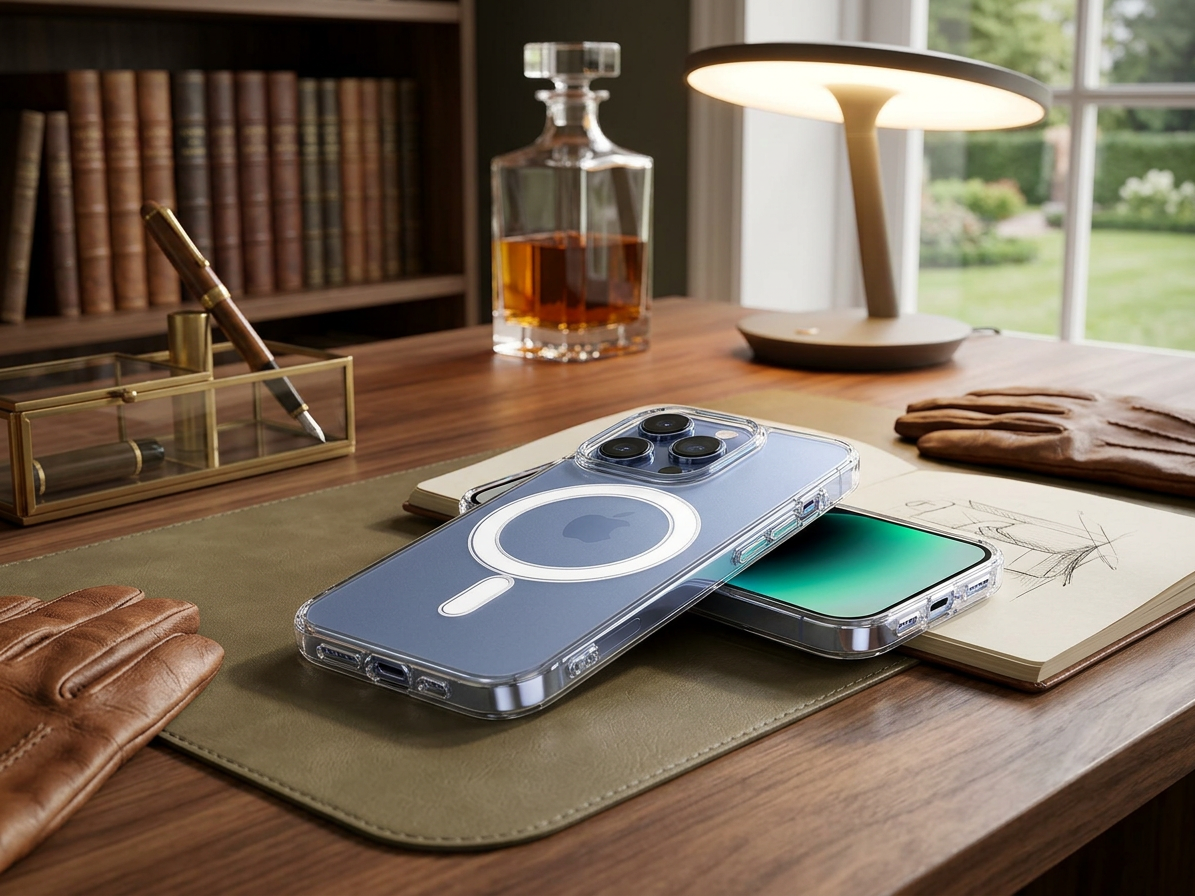 Ochranný kryt na iPhone 14 - Mercury, JelHard MagSafe Transparent