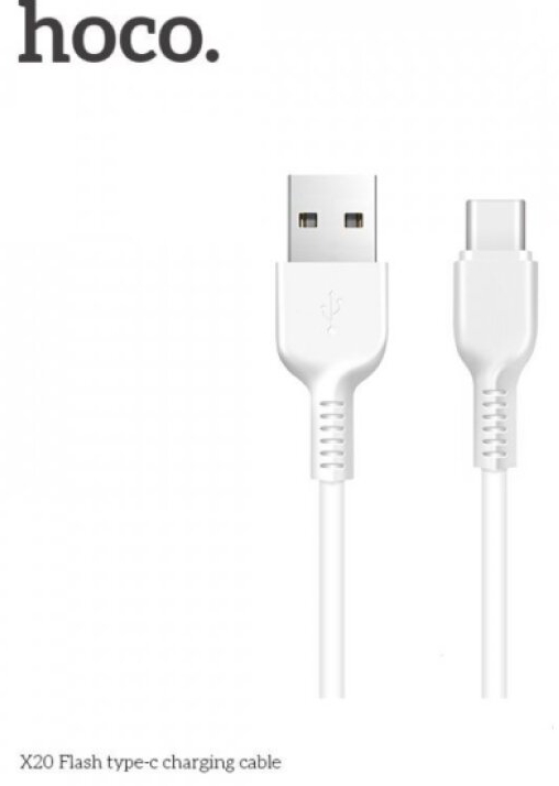 Kabel USB-C - Hoco, X20 White 200cm