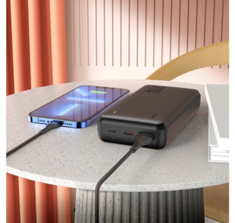 Externí baterie / powerbanka - HOCO, J87A Tacker PD20W+QC3.0 20000mAh Black