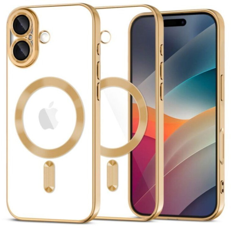 Ochranný kryt na iPhone 17 - Tech-Protect, Magflex MagSafe Shiny Gold