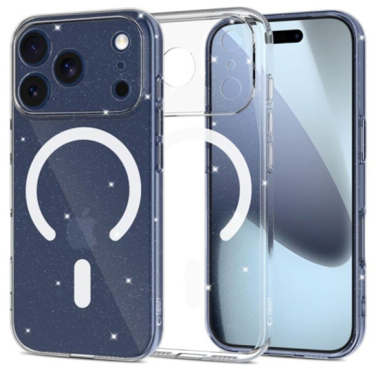Ochranný kryt na iPhone 17 Pro - Tech-Protect, FlexAir MagSafe Glitter
