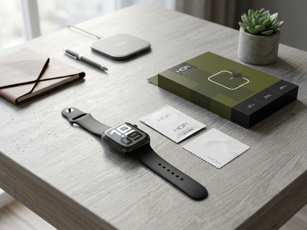 Hybridní ochranné sklo pro Apple Watch 46mm - Hofi, Hybrid Glass (2ks)