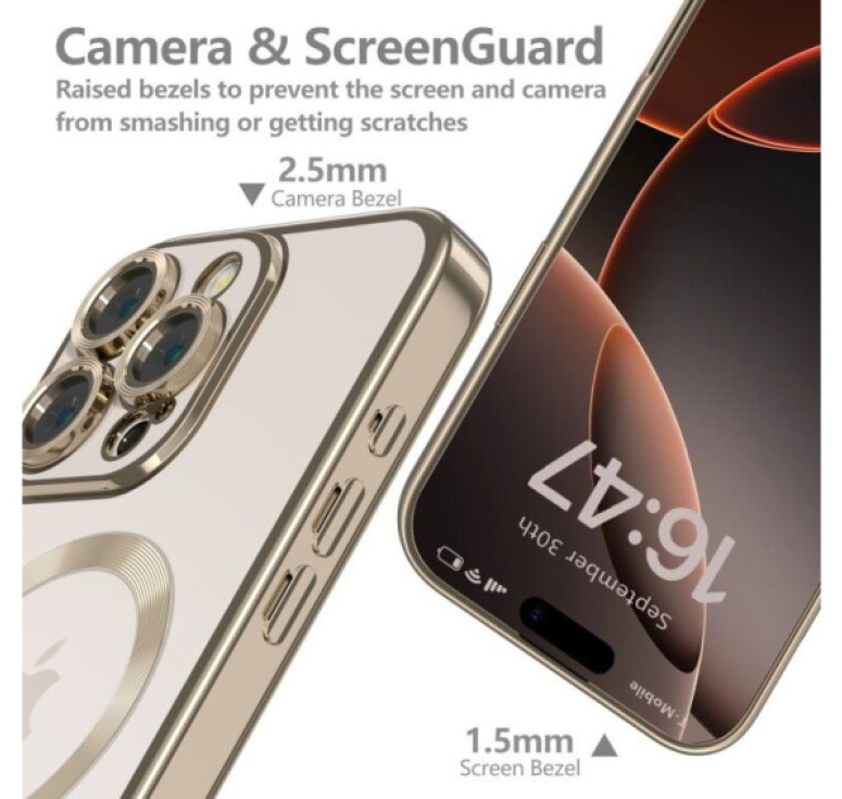Ochranný kryt na iPhone 16 Pro - Tech-Protect, Magflex MagSafe Shiny Desert