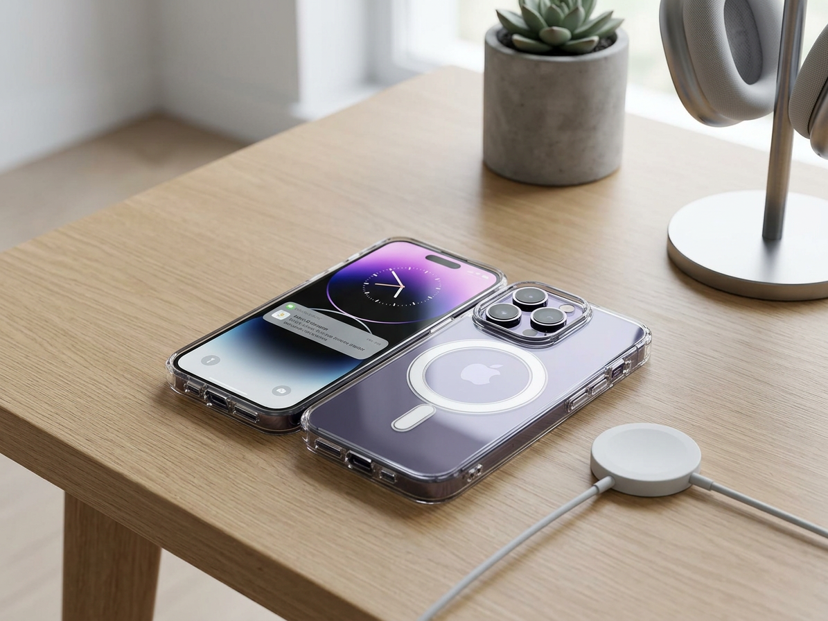 Ochranný kryt na iPhone 13 Pro MAX - Mercury, JelHard MagSafe Transparent