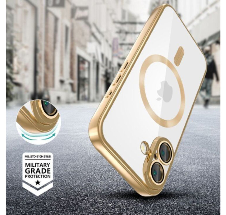 Ochranný kryt na iPhone 17e / 16e - Tech-Protect, Magflex MagSafe Shiny Gold