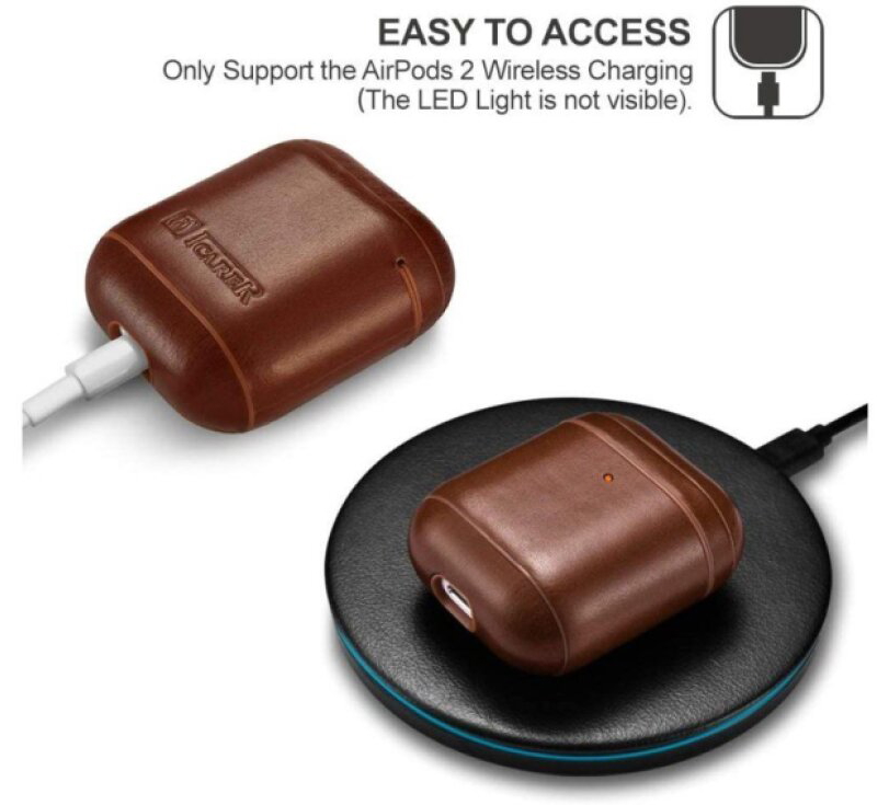 Pouzdro pro sluchátka AirPods - iCarer, Vintage Brown