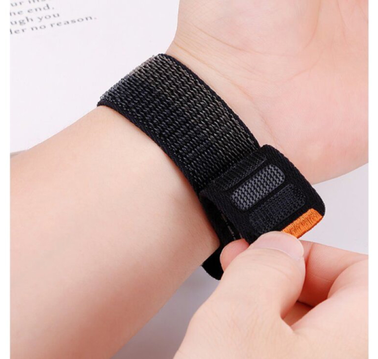 Řemínek pro Apple Watch 44mm / 45mm / 46mm / 49mm - Hoco, WA42 Fabric Black
