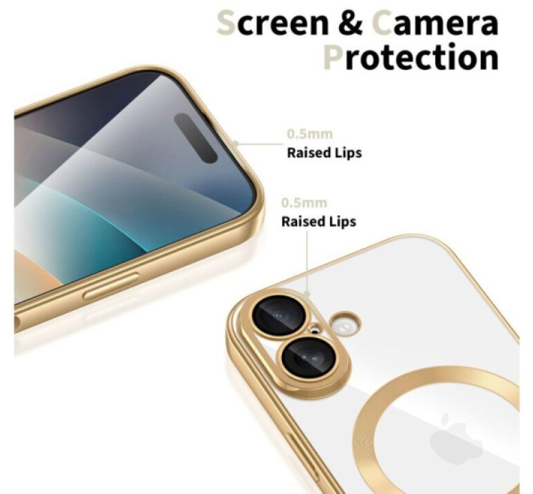Ochranný kryt na iPhone 17 - Tech-Protect, Magflex MagSafe Shiny Gold
