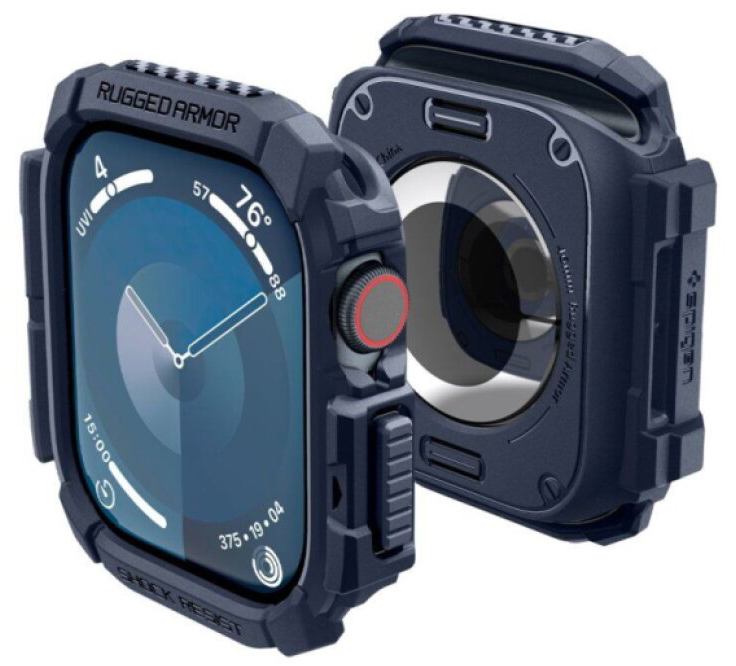 Pouzdro / kryt pro Apple Watch 46mm - Spigen, Rugged Armor Blue