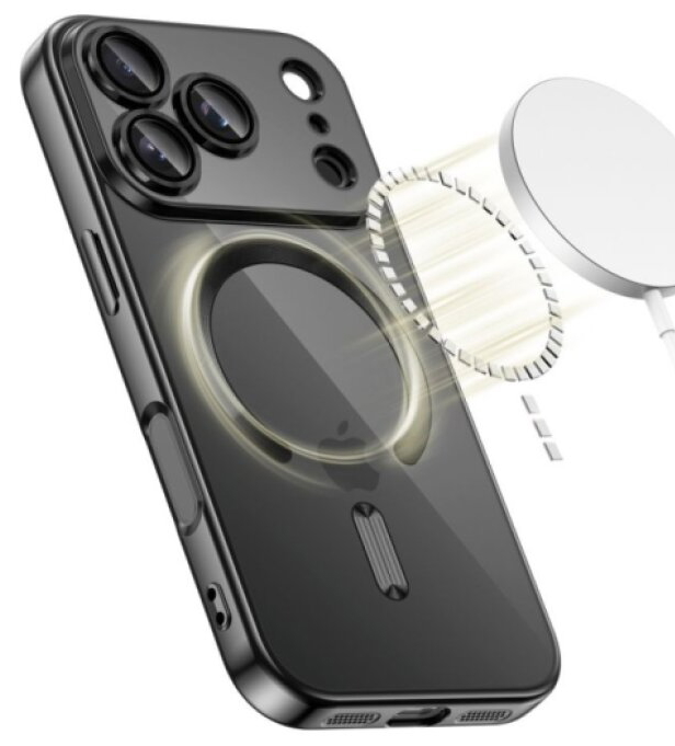 Ochranný kryt na iPhone 17 Pro - Tech-Protect, Magflex MagSafe Shiny Black