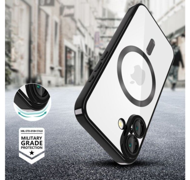 Ochranný kryt na iPhone 17e / 16e - Tech-Protect, Magflex MagSafe Shiny Black