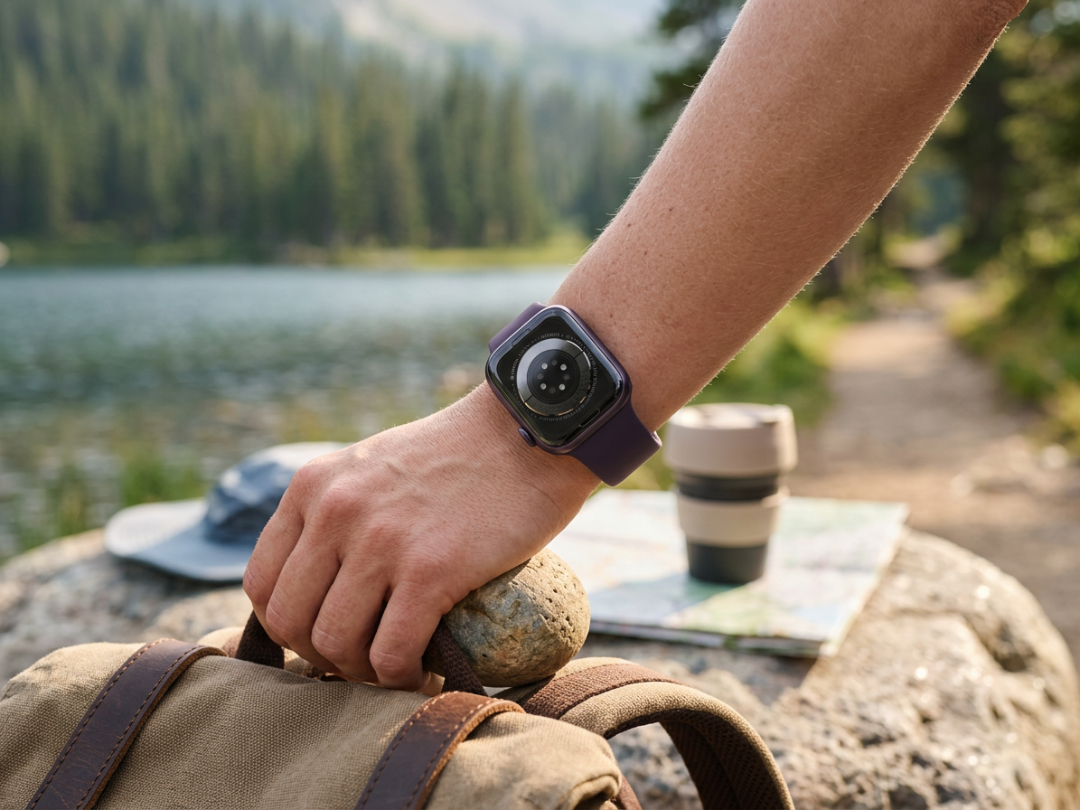 Řemínek pro Apple Watch 44mm / 45mm / 46mm / 49mm - Hoco, WA15 Flexible Crimson Cherry
