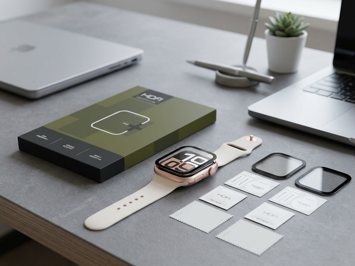 Hybridní ochranné sklo pro Apple Watch 42mm - Hofi, Hybrid Glass (2ks)