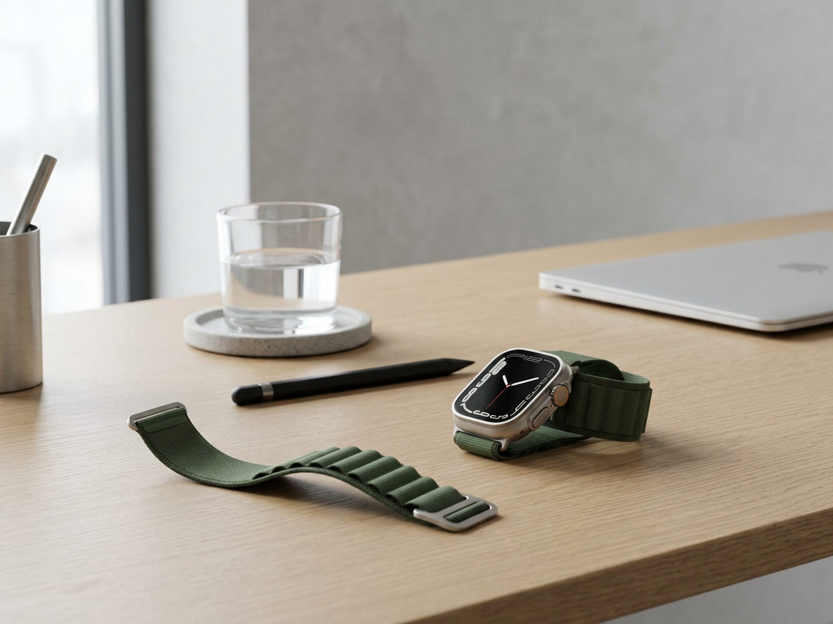 Řemínek pro Apple Watch 44mm / 45mm / 46mm / 49mm - Tech-Protect, Nylon Pro Military Green
