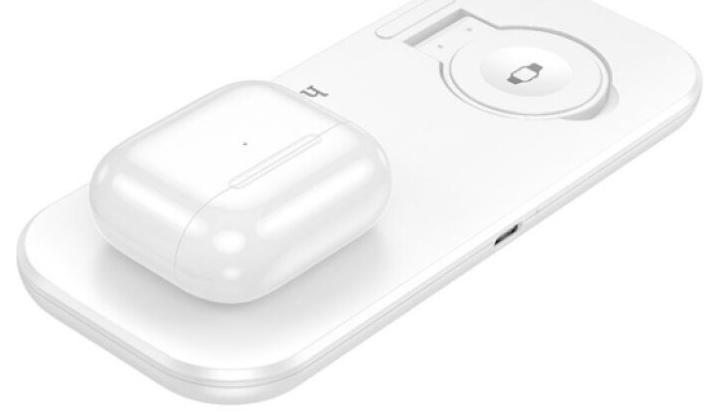 Nabíječka pro iPhone, Apple Watch a AirPods - Hoco, CW65 North White