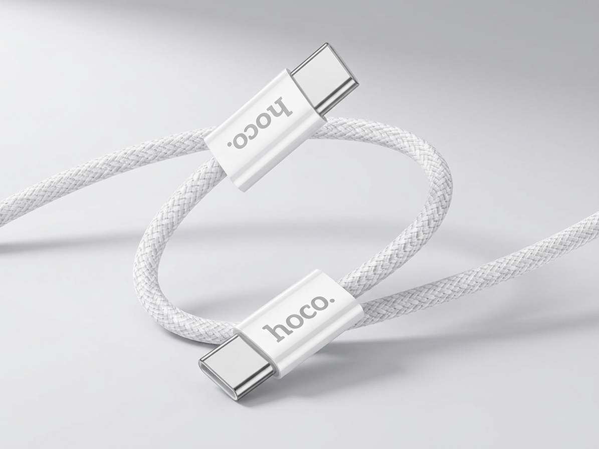 Kabel USB-C to USB-C - Hoco, X104 Source 60W/3A 100cm White
