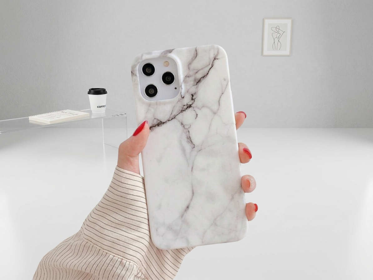 Ochranný kryt na iPhone 16 - Marble White