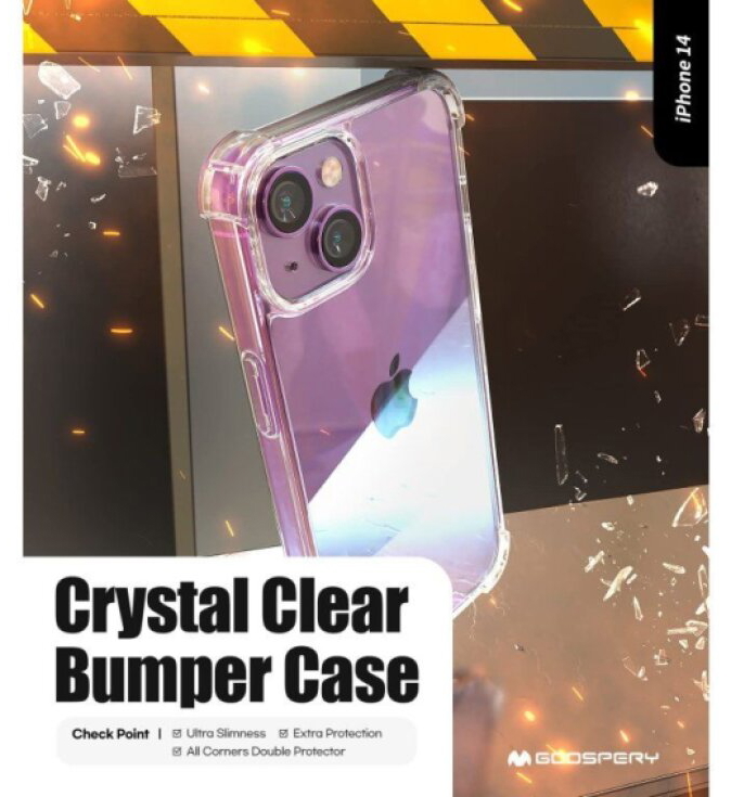 Ochranný kryt pro iPhone 14 - Mercury, SuperProtect Transparent