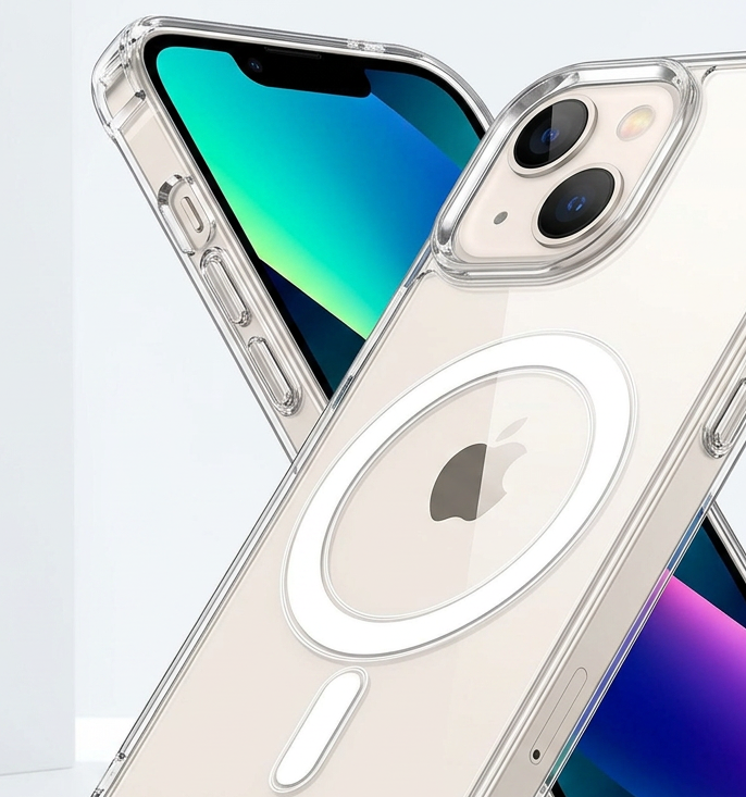 Ochranný kryt na iPhone 13 mini - Mercury, JelHard MagSafe Transparent