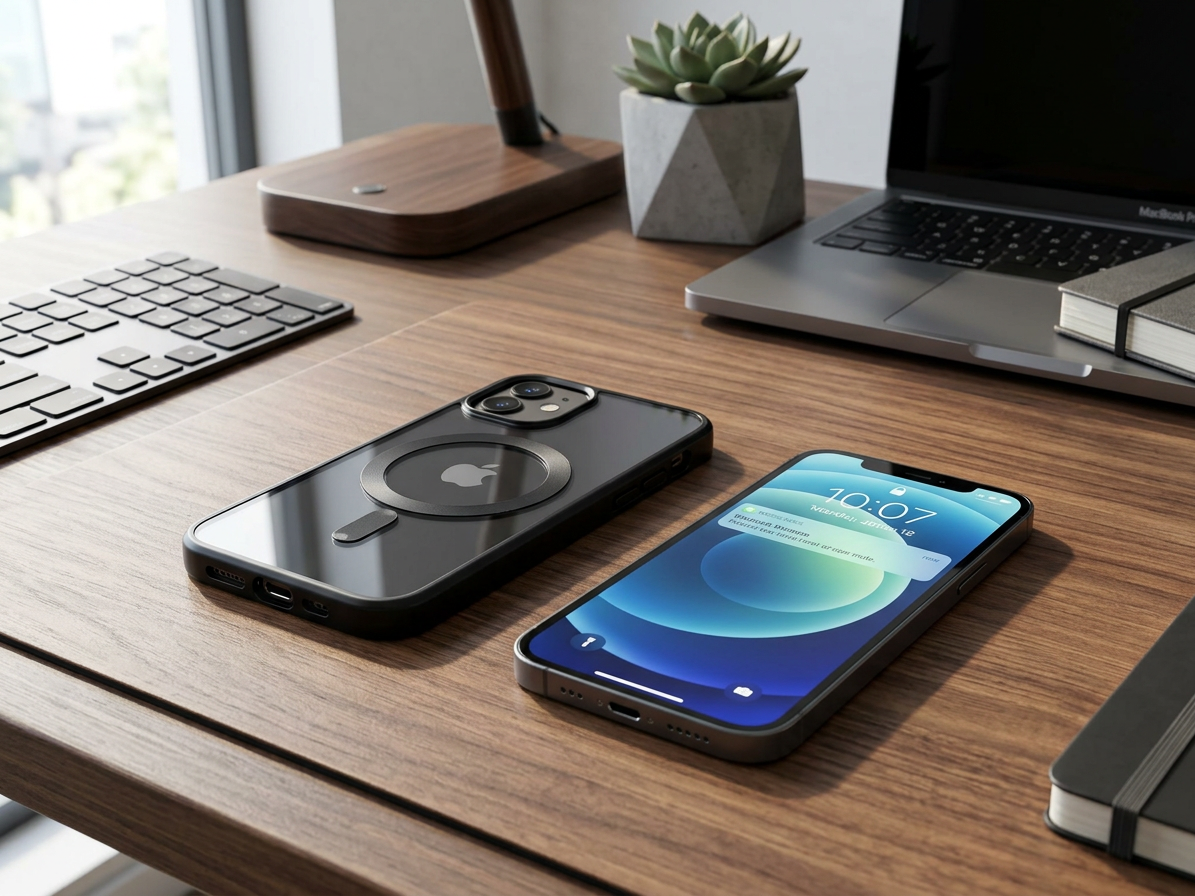 Ochranný kryt pro iPhone 12 - Tech-Protect, Magshine MagSafe Black