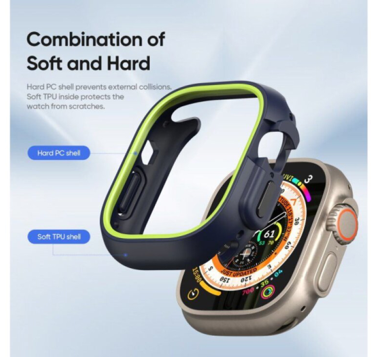 Ochranný kryt na Apple Watch 49mm - DuxDucis, Bamo Midnight/Green