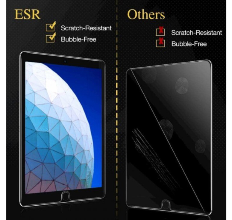 Ochranné tvrzené sklo pro iPad 10.2 (2019/2020/2021) / iPad Air 3 - ESR, TEMPERED GLASS (s aplikátorem)