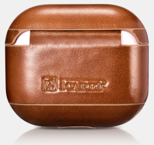 Kožené pouzdro na sluchátka AirPods 3 - iCarer, Vintage Brown