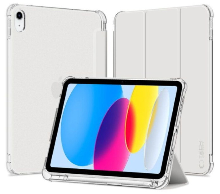 Pouzdro na iPad 11 (2025) / iPad 10.9 (2022) - Tech-Protect, SmartCase Hybrid Silver