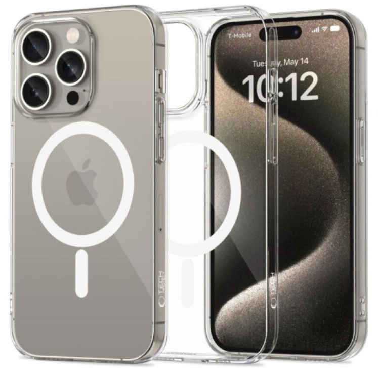 Ochranný kryt na iPhone 15 Pro - Tech-Protect, FlexAir MagSafe Clear