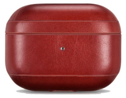 Kožené pouzdro na sluchátka AirPods Pro 1/2 - iCarer, Vintage Red