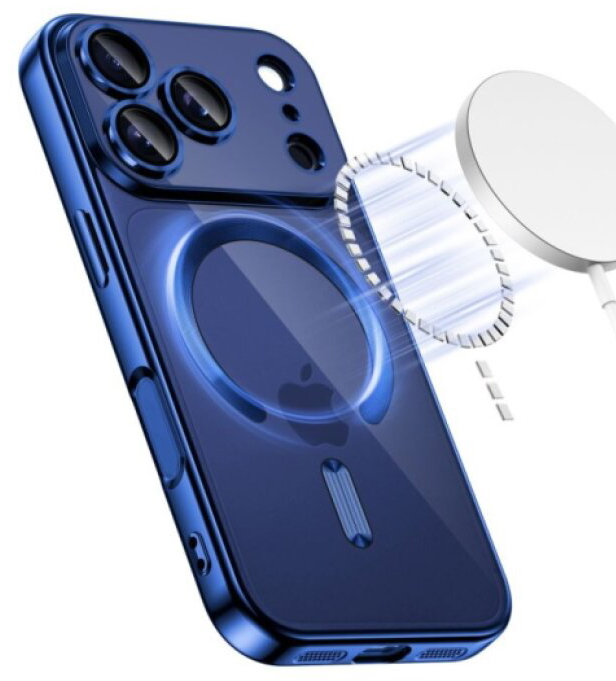 Ochranný kryt na iPhone 17 Pro - Tech-Protect, Magflex MagSafe Shiny Blue