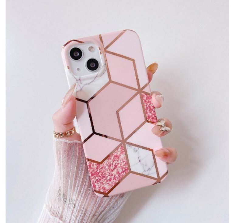 Ochranný kryt pro iPhone 14 Pro MAX - Geometric Pink