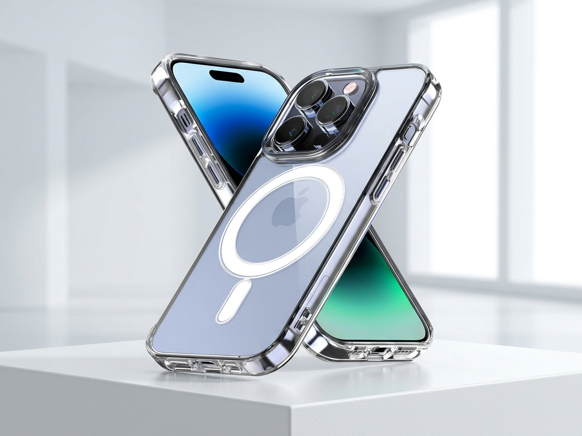 Ochranný kryt na iPhone 14 Pro - Mercury, JelHard MagSafe Transparent
