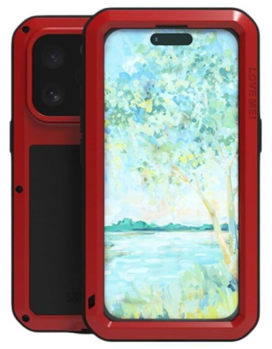 Ochranný kryt na iPhone 16 Pro - LOVE MEI, Powerful Red