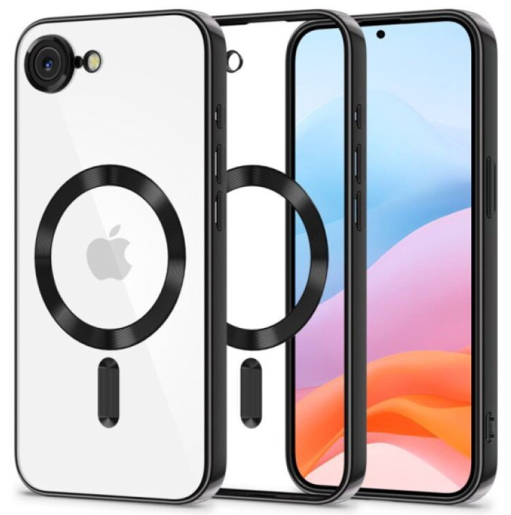 Ochranný kryt na iPhone 17e / 16e - Tech-Protect, Magflex MagSafe Shiny Black