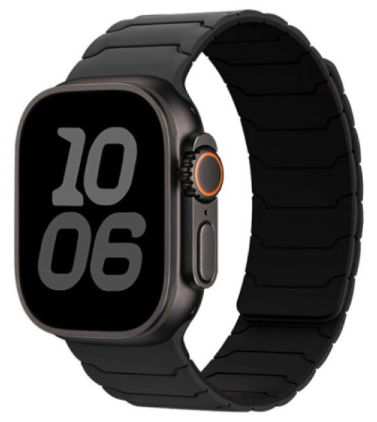 Řemínek pro Apple Watch 38mm / 40mm / 41mm / 42mm - Hoco, WA39 Flexible Black/Black