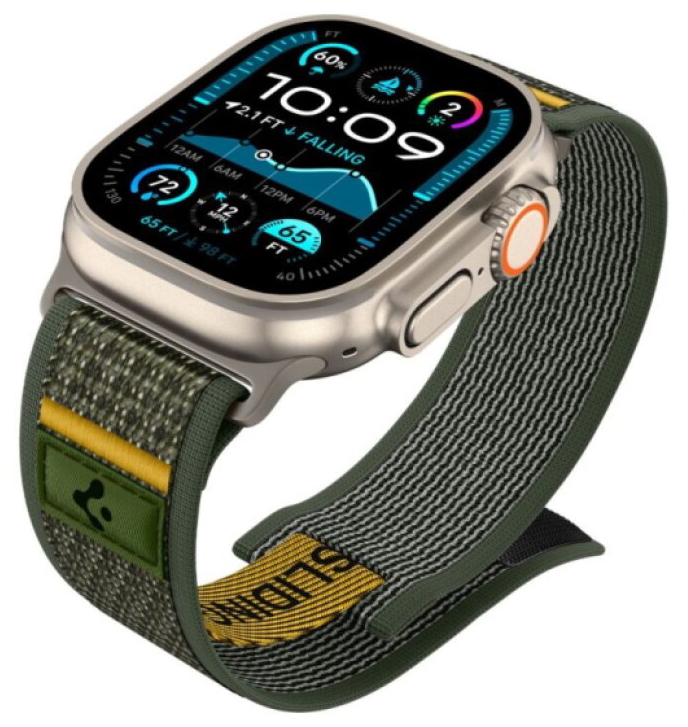 Řemínek na Apple Watch 44mm / 45mm / 46mm / 49mm - Spigen, Athlex Air Active Green