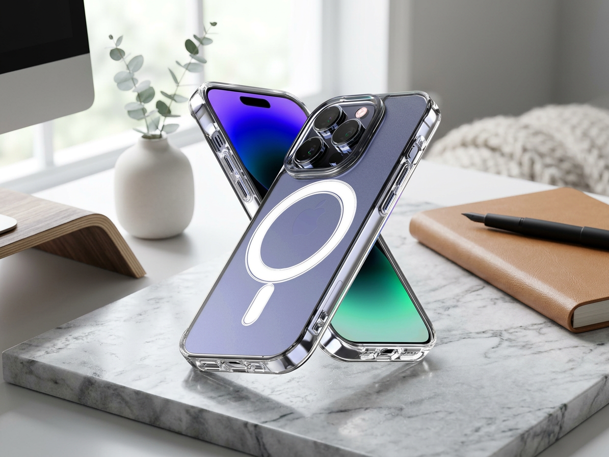 Ochranný kryt na iPhone 14 Pro - Mercury, JelHard MagSafe Transparent