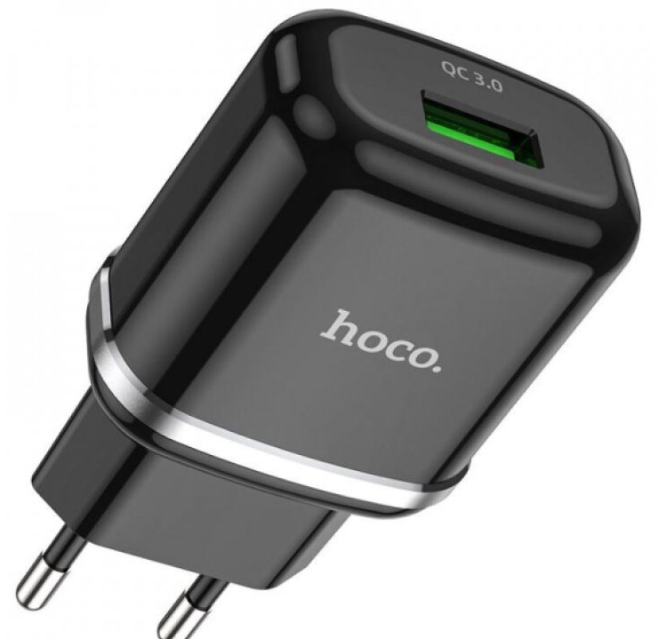 Nabíjecí USB adaptér - Hoco, N3 QC3.0 18W Black