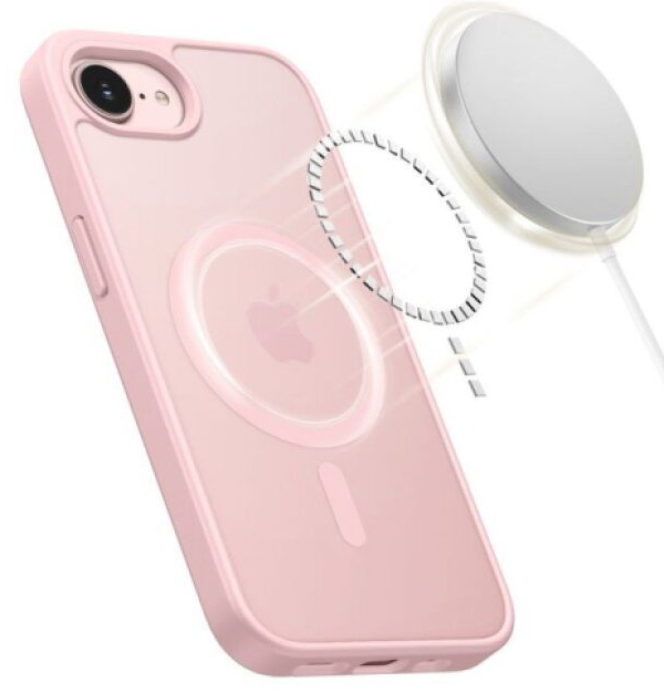 Ochranný kryt na iPhone 17e / 16e - Tech-Protect, Basicmag MagSafe Matte Pink