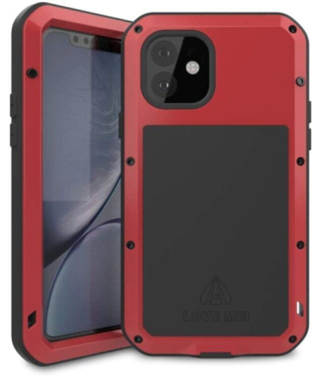 Ochranný kryt na iPhone 11 - LOVE MEI, Powerful Red