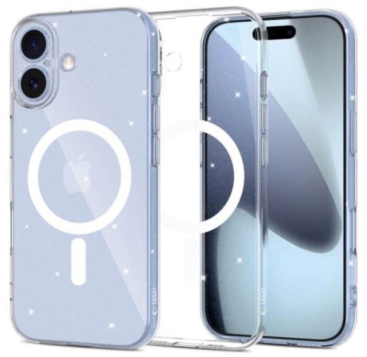 Ochranný kryt na iPhone 17 - Tech-Protect, FlexAir MagSafe Glitter