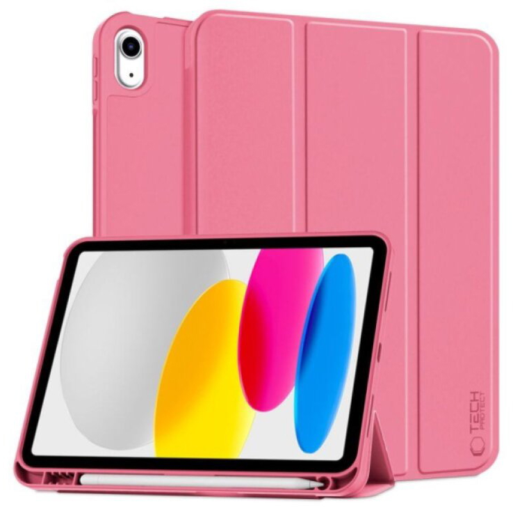 Pouzdro na iPad 11 (2025) / iPad 10.9 (2022) - Tech-Protect, SmartCase Pen Magenta
