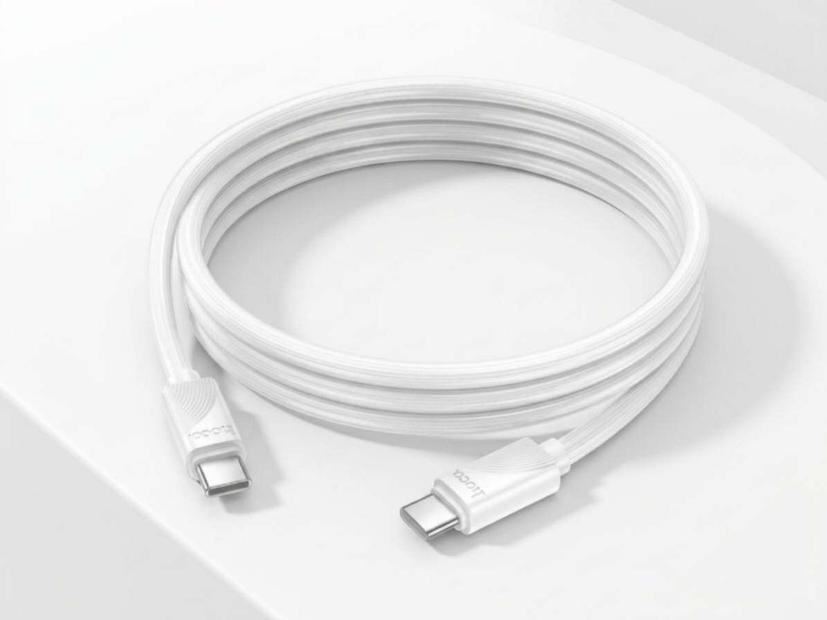 Kabel USB-C na USB-C - Hoco, X114 Energy 60W White