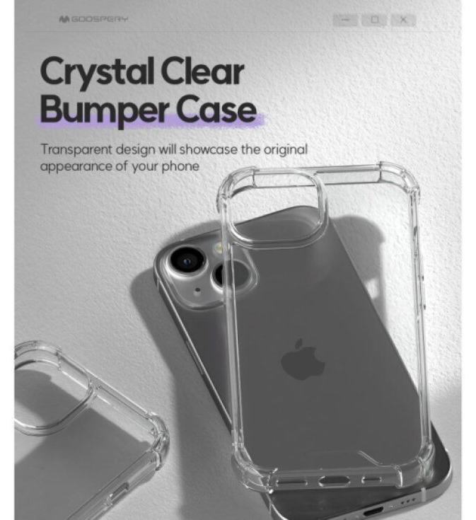 Ochranný kryt na iPhone 15 - Mercury, SuperProtect Transparent