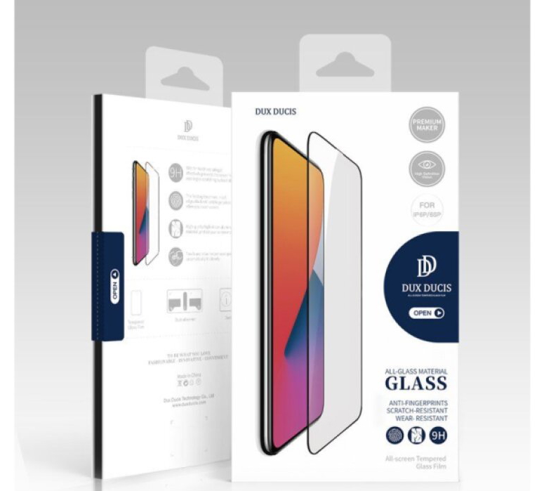 Ochranné tvrzené sklo na iPhone 6 Plus / 6S Plus - DuxDucis, Full Glass Black