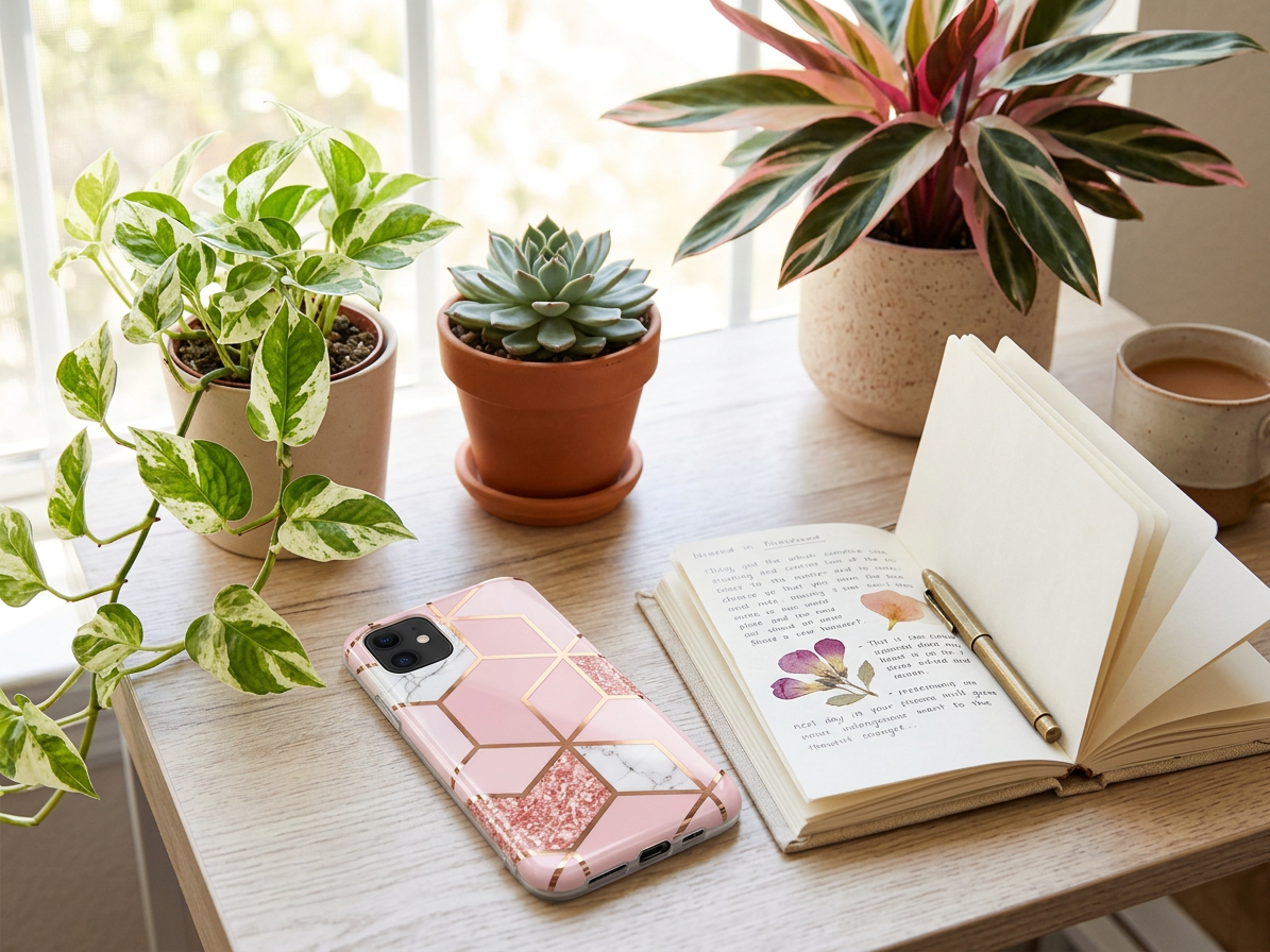 Ochranný kryt pro iPhone 11 - Geometric Pink