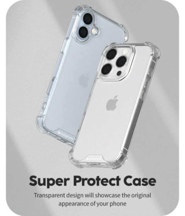 Ochranný kryt na iPhone 16 Pro - Mercury, SuperProtect Transparent