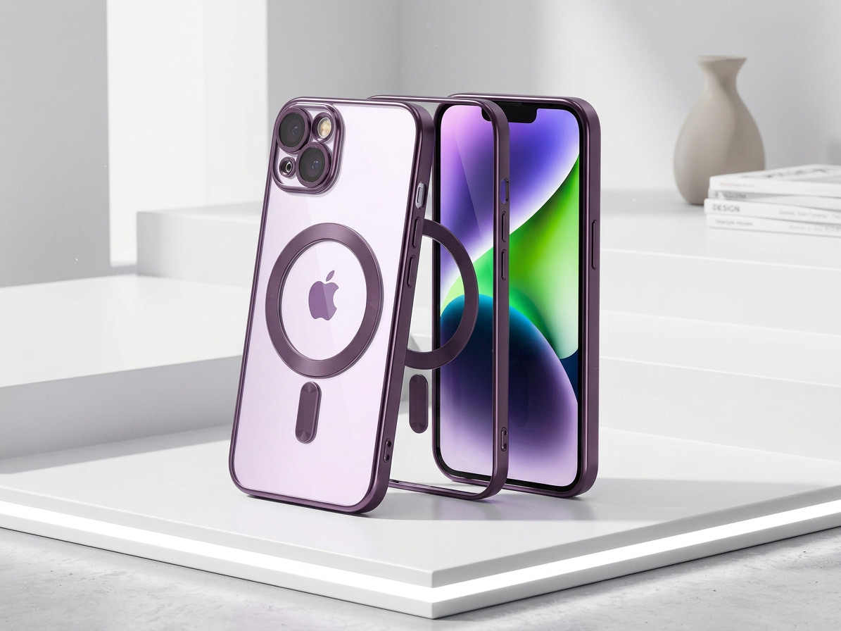 Ochranný kryt pro iPhone 14 - Tech-Protect, Magshine MagSafe Violet