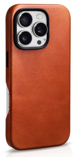 Kožený obal na iPhone 16 Pro MAX - iCarer, OilWax MagSafe Retro